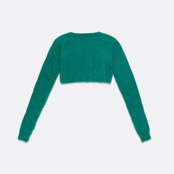 Faith Connexion KNITTED HIGH COLLAR CROPPED CARDIGAN