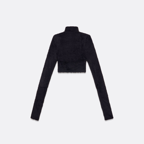 faith connexion KNITTED HIGH COLLAR CROPPED SWEATER