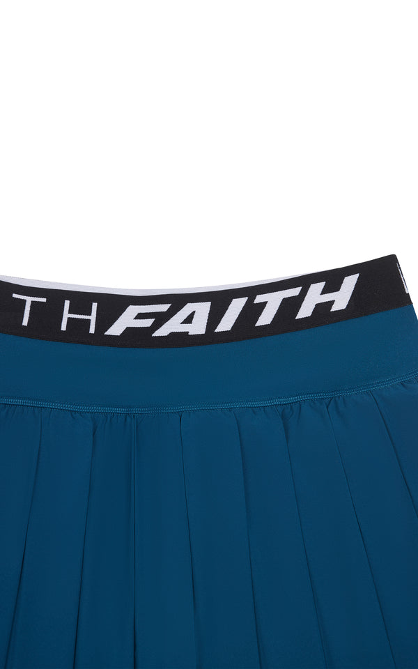 Faith Connexion SAILOR BLUE LULU PLEATED TENNIS SKORT