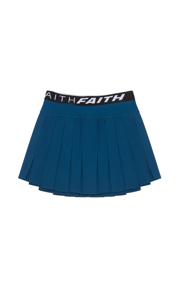 faith connexion SAILOR BLUE LULU PLEATED TENNIS SKORT