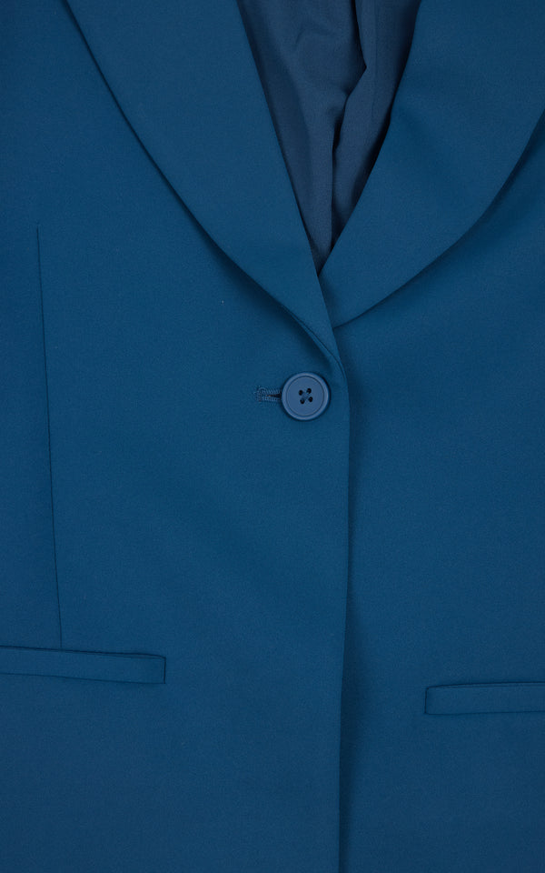 Faith Connexion SAILOR BLUE MARIA SCUBA RELAXED FIT BLAZER