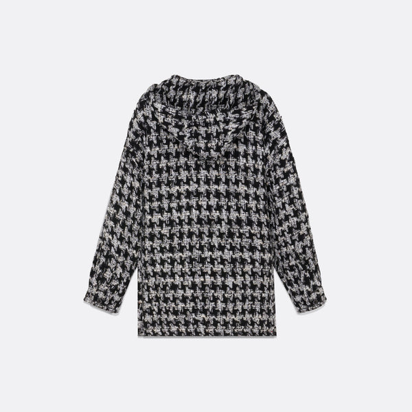 Faith Connexion UNISEX HOODED OVERSIZED TWEED SHIRT