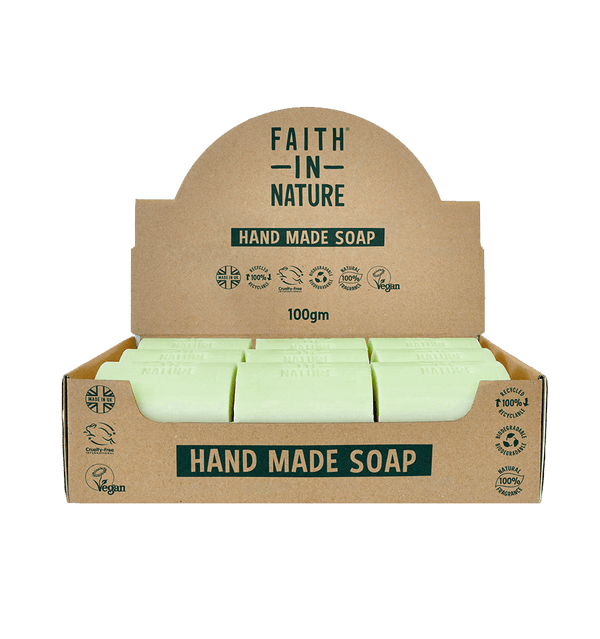 faith in nature Box of 18 Unwrapped Aloe Vera Soaps