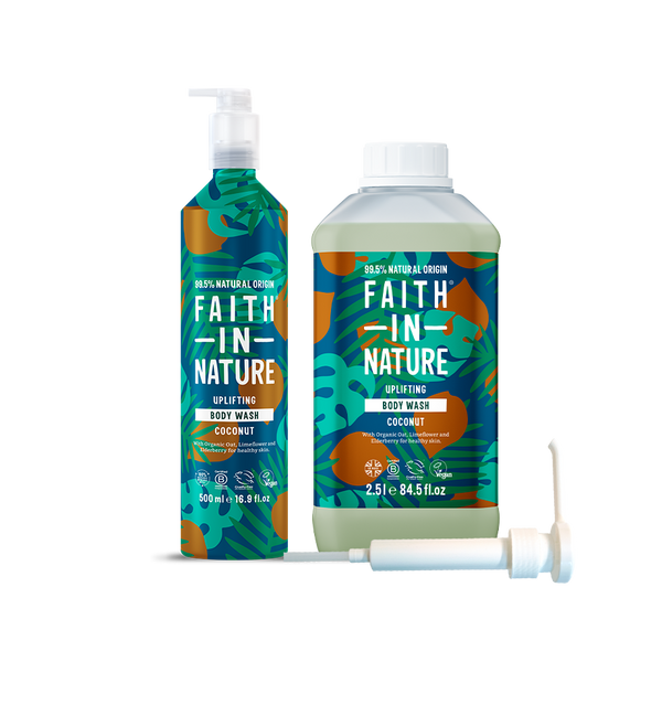 faith in nature Coconut Body Wash - Aluminium Refill Set