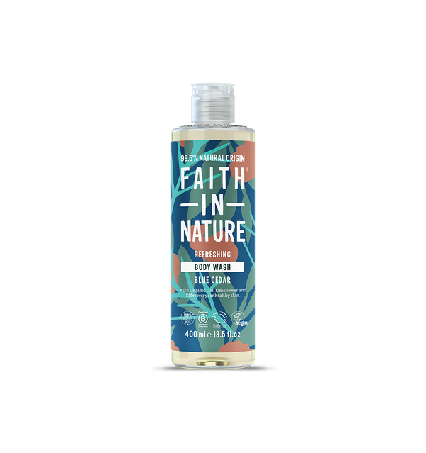 faith in nature Blue Cedar Body Wash - 400ml