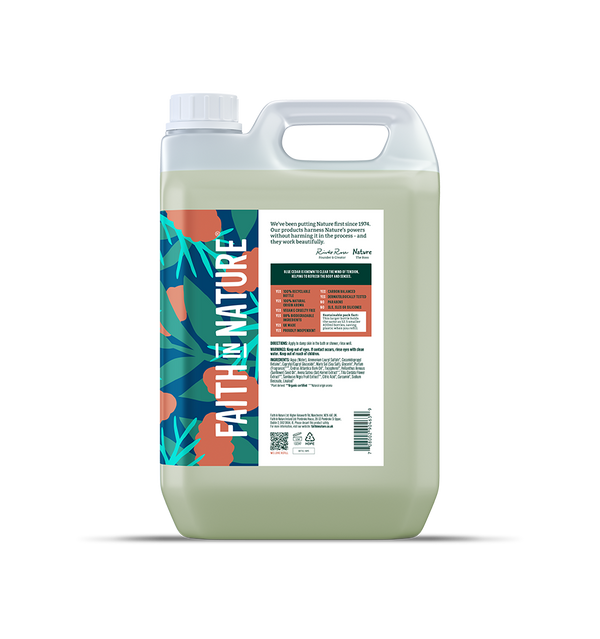 faith in nature Blue Cedar Body Wash - 5L