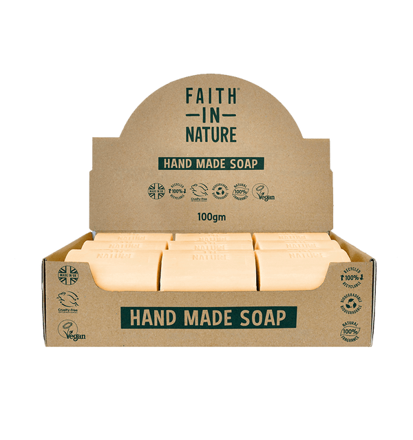 faith in nature Box of 18 Unwrapped Orange Soaps