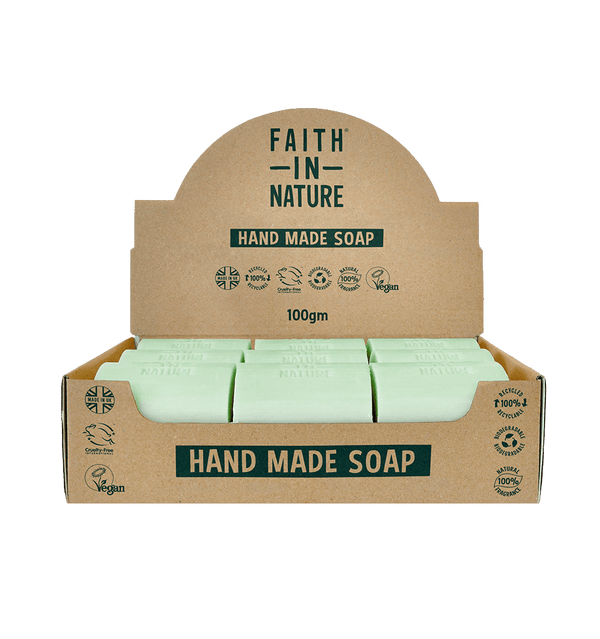 faith in nature Box of 18 Unwrapped Rosemary Soaps