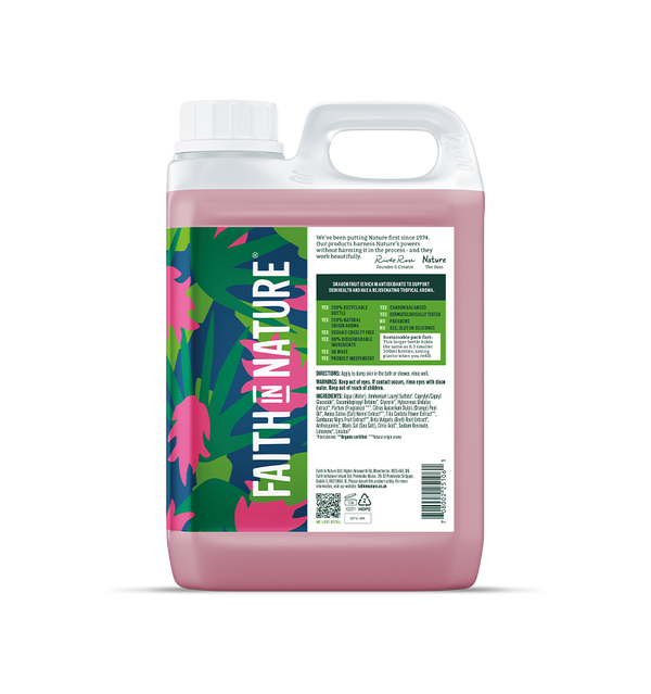 faith in nature Dragon Fruit Body Wash - 2.5L