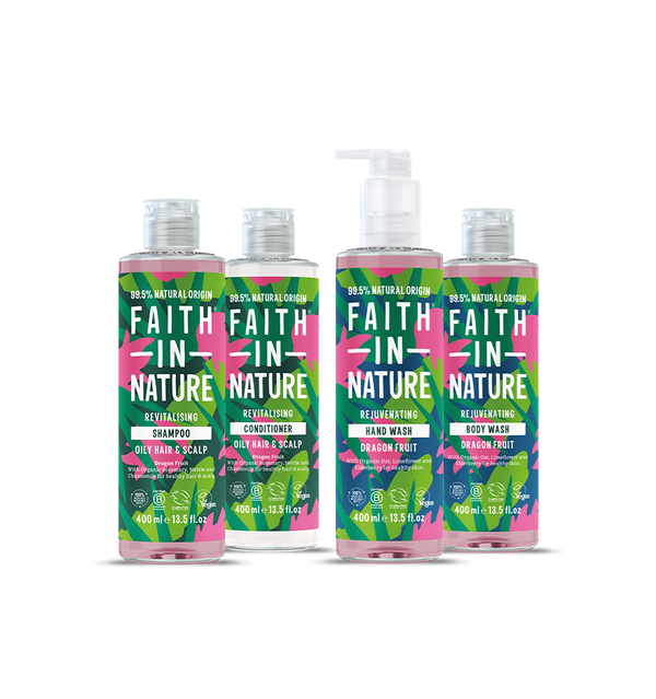 faith in nature Dragon Fruit Hair & Body Care Bundle