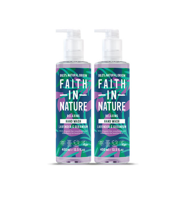 faith in nature Lavender & Geranium Hand Wash Duo