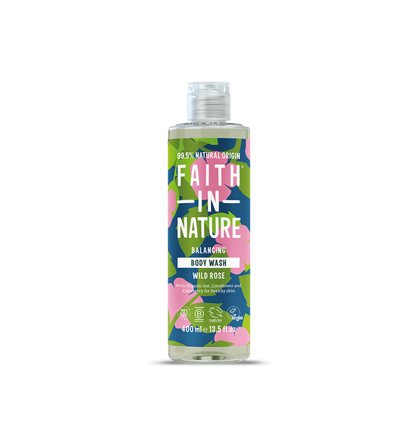 faith in nature Wild Rose Body Wash - 400ml