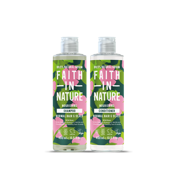 faith in nature Wild Rose Shampoo & Conditioner Set