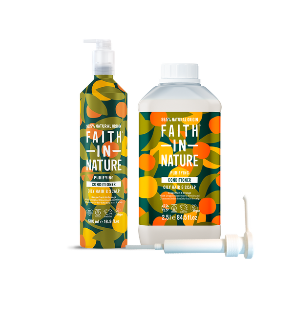 faith in nature Grapefruit & Orange Conditioner - Aluminium Refill Set