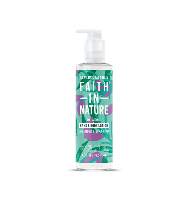 faith in nature Lavender & Geranium Hand and Body Lotion - 400ml