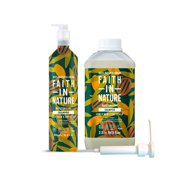 faith in nature Shea & Argan Shampoo - Aluminium Refill Set