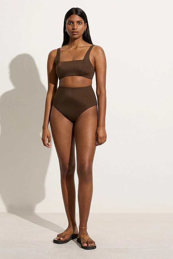 Faithfull The Brand Afonso Bikini Bottom Coffee - Final Sale