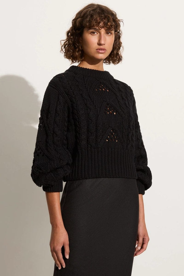 faithfull the brand Alanna Knit Jumper Black - Final Sale