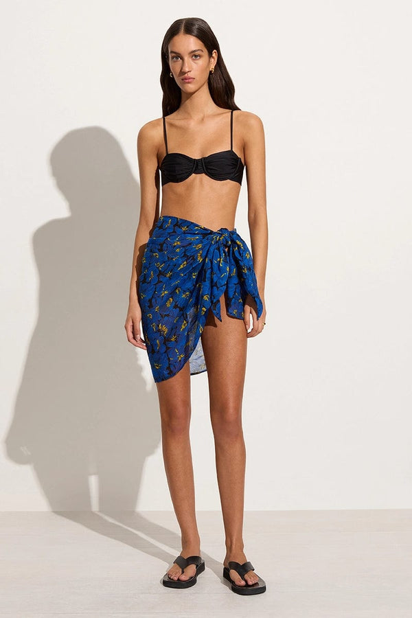 faithfull the brand Alca Pareo El Limon Floral Blue - Final Sale