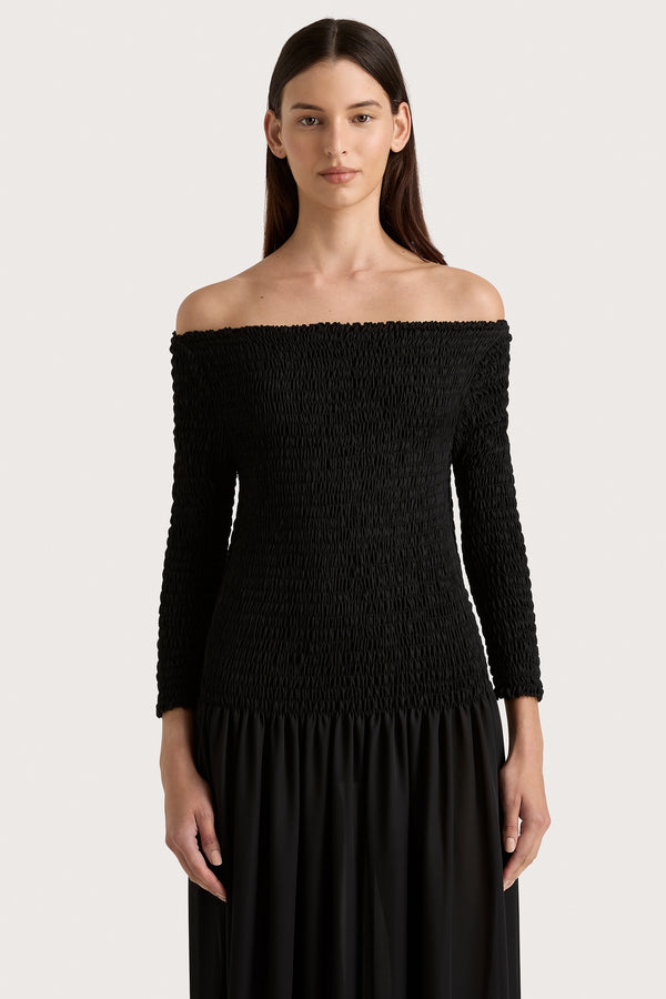 Faithfull The Brand Amandine Maxi Dress Black - Final Sale