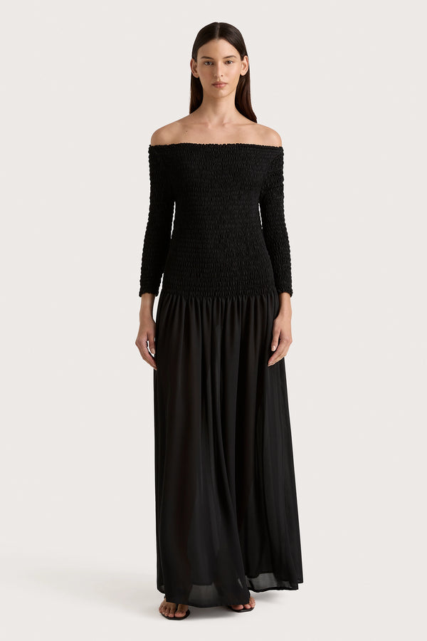 faithfull the brand Amandine Maxi Dress Black - Final Sale