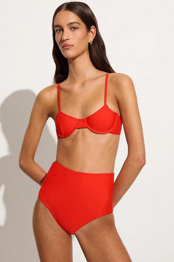 faithfull the brand Amira Bikini Top Salsa - Final Sale