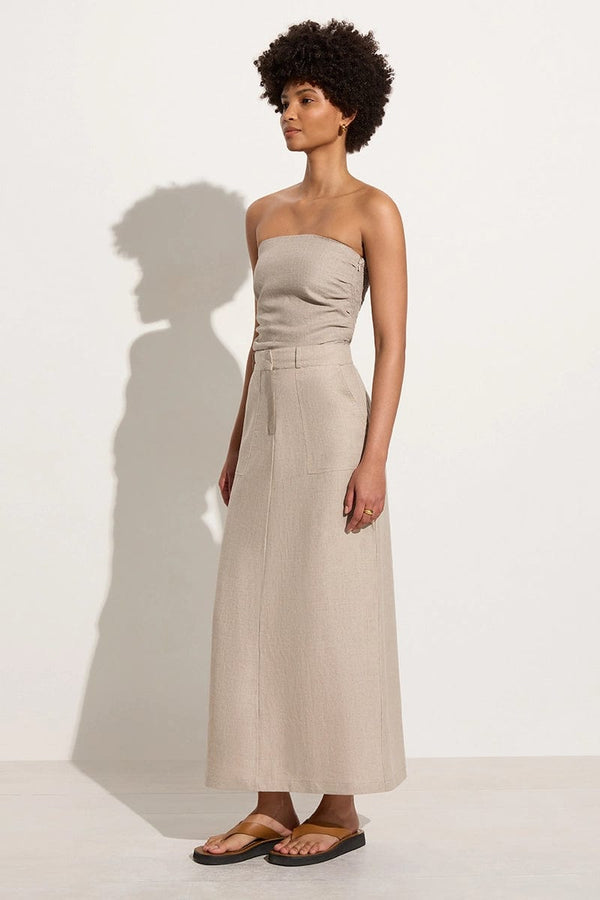 Faithfull The Brand Amreli Maxi Skirt Natural - Final Sale