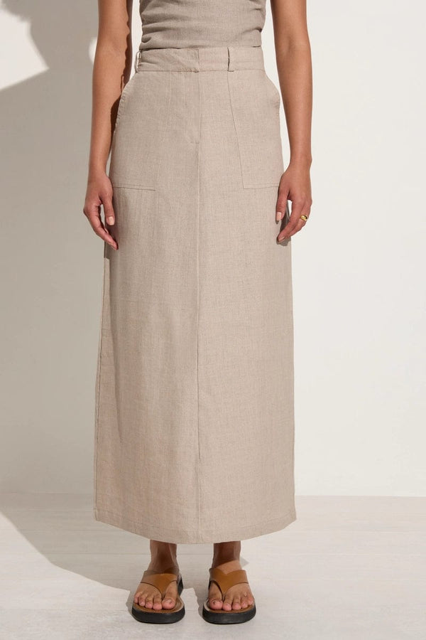 Faithfull The Brand Amreli Maxi Skirt Natural - Final Sale