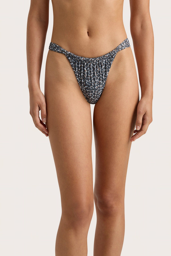 Faithfull The Brand Andez Bikini Bottom Amanylis Charred Navy - Final Sale