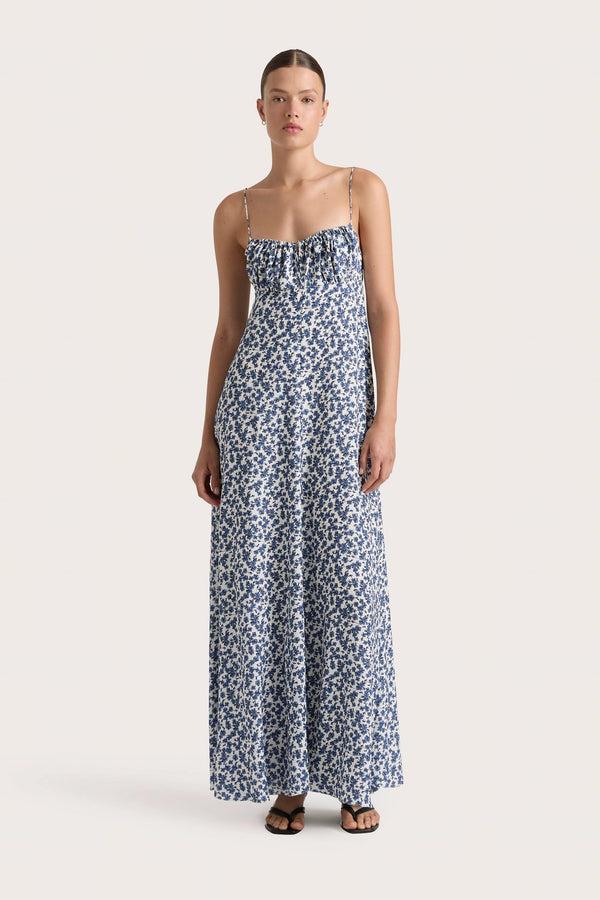 faithfull the brand Anessa Maxi Dress Leilani Mid Blue - Final Sale