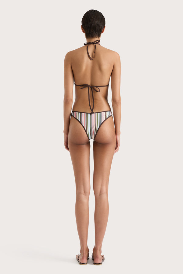Faithfull The Brand Ania Bikini Bottom Meleu Stripe Multi