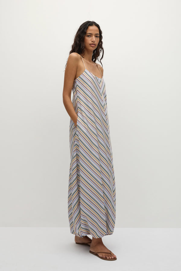 Faithfull The Brand Aniela Maxi Dress Sifnos Stripe
