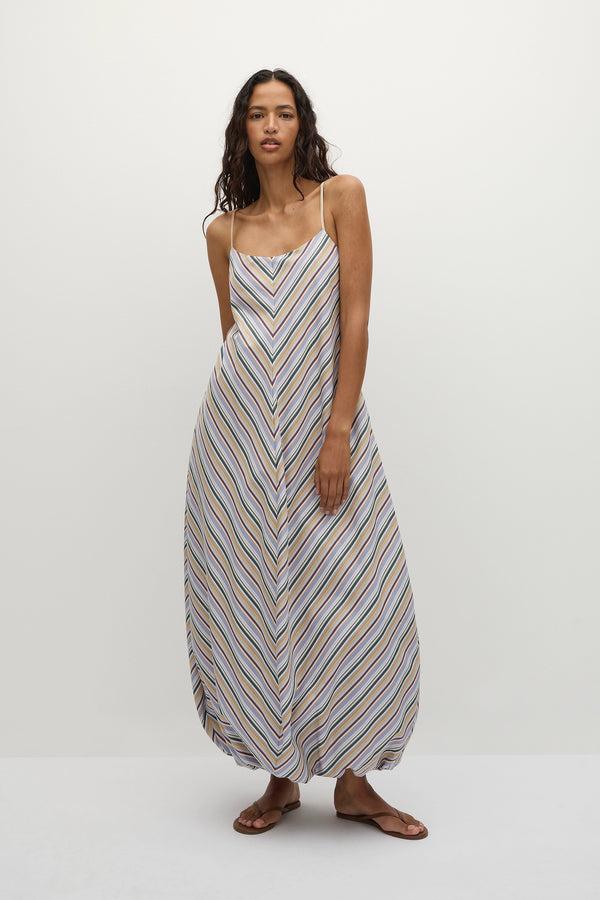 faithfull the brand Aniela Maxi Dress Sifnos Stripe