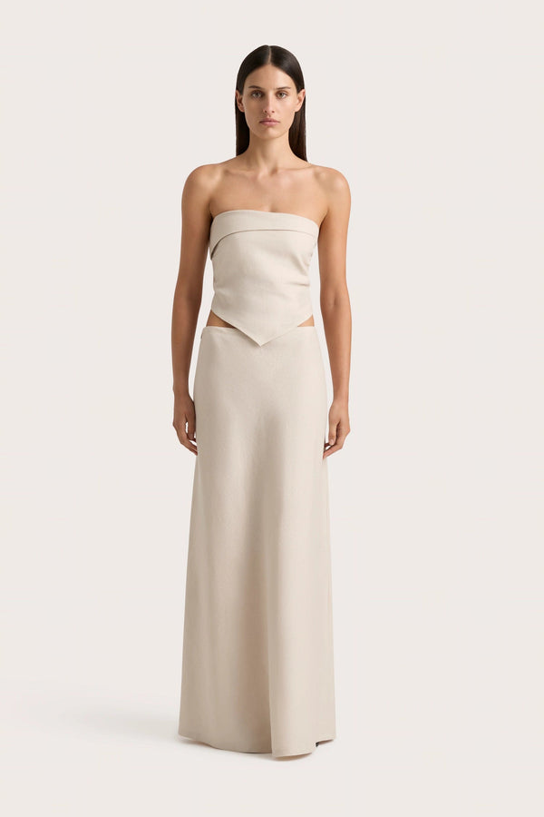 faithfull the brand Antibes Strapless Top Sand - Final Sale