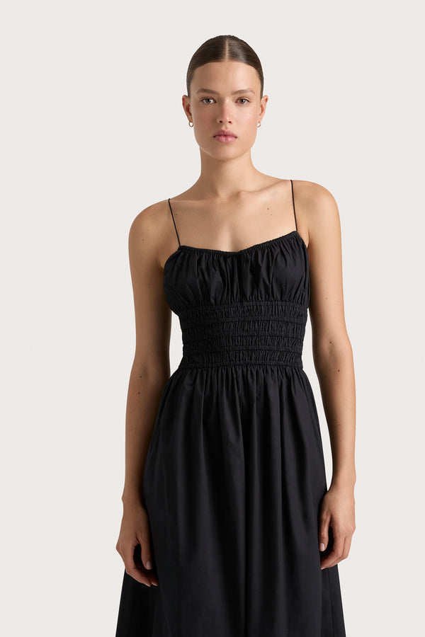 Faithfull The Brand Baia Maxi Dress Black - Final Sale