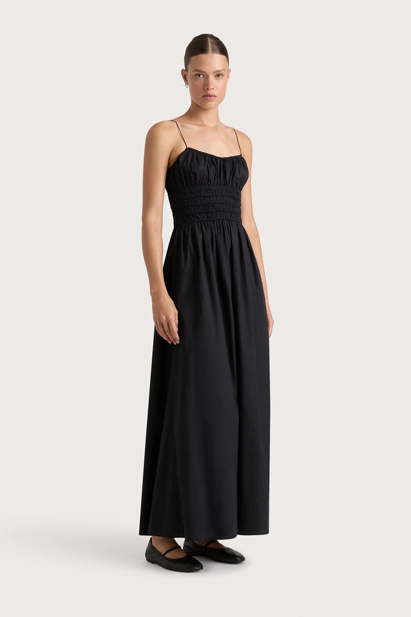 Faithfull The Brand Baia Maxi Dress Black - Final Sale