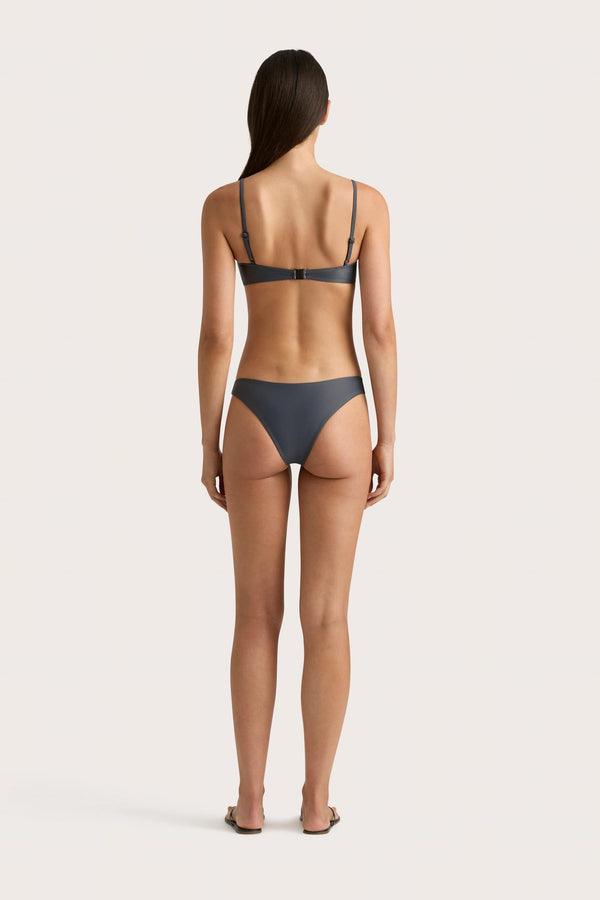 Faithfull The Brand Bebe Bikini Bottom Charred Navy - Final Sale