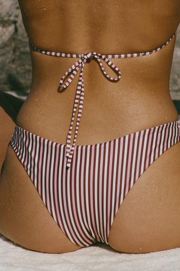Faithfull The Brand Bebe Bikini Bottom Clare Stripe