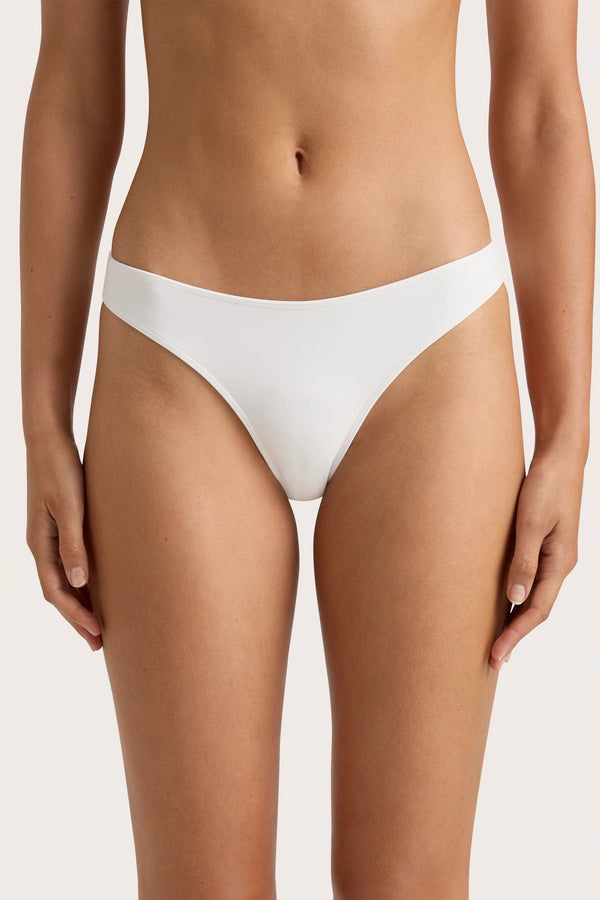 Faithfull The Brand Bebe Bikini Bottom White - Final Sale