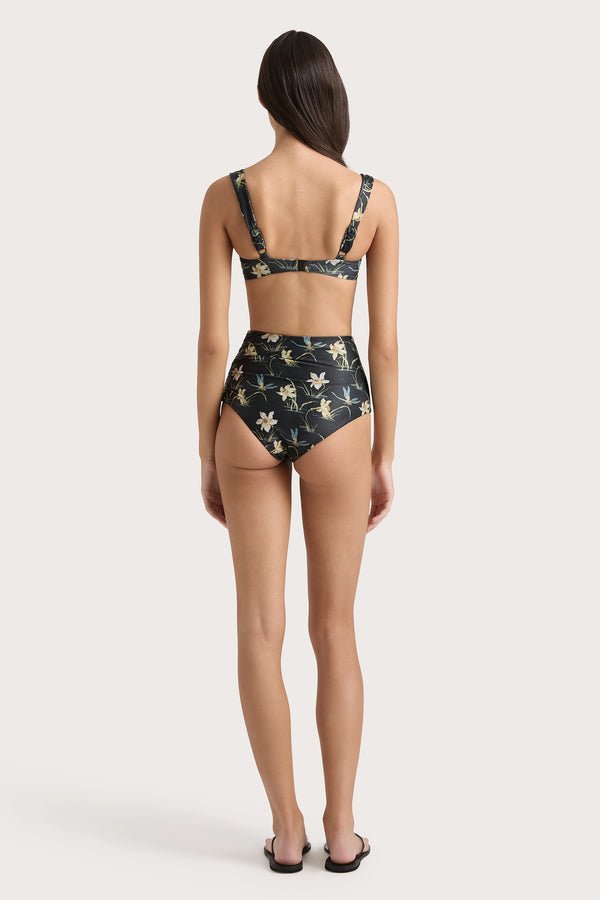 Faithfull The Brand Bianca Bikini Bottom Daffodil Print - Final Sale