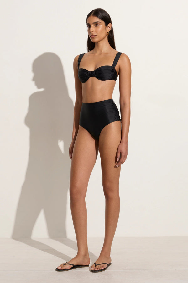 Faithfull The Brand Bianca Bikini Bottoms Black - Final Sale