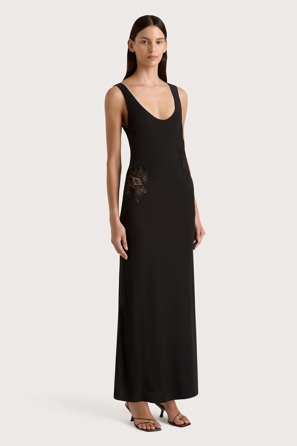Faithfull The Brand Biarritz Tank Maxi Dress Black - Final Sale