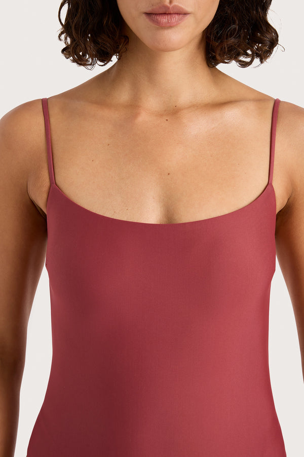 Faithfull The Brand Cabo String One Piece Wine - Final Sale