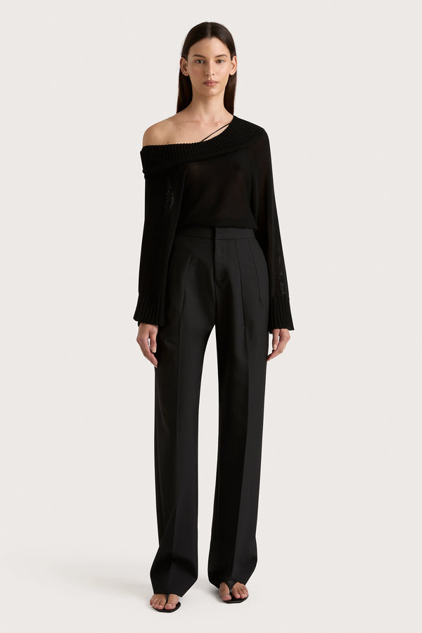 faithfull the brand Cecilie Knit Top Black - Final Sale