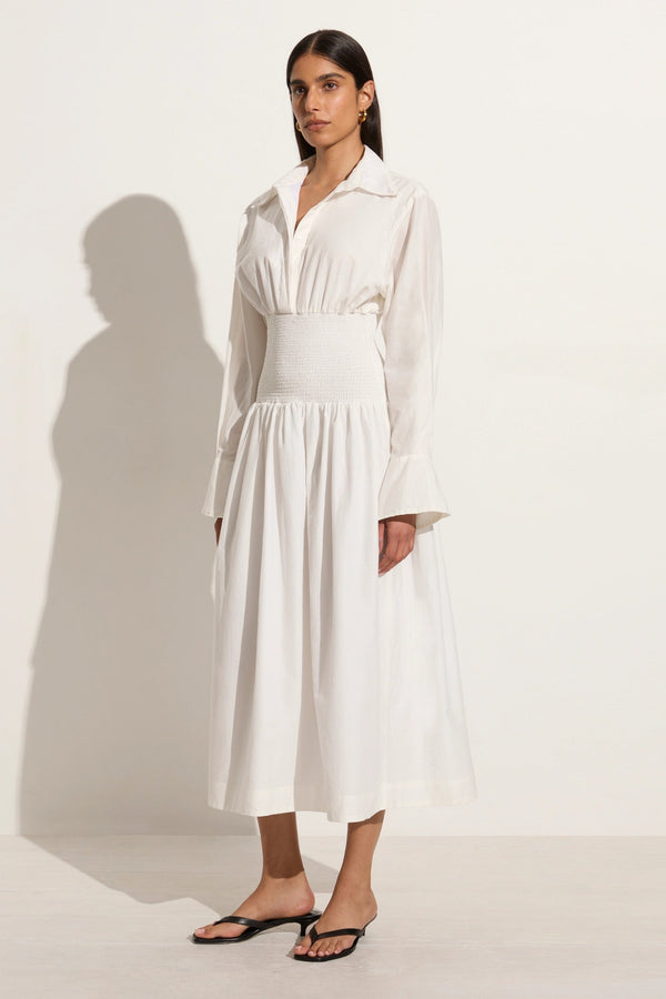 Faithfull The Brand Cervo Midi Dress White - Final Sale