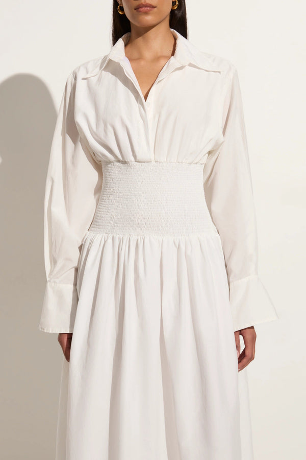 Faithfull The Brand Cervo Midi Dress White - Final Sale