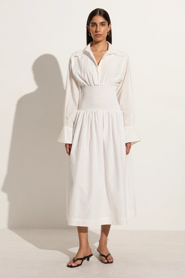 faithfull the brand Cervo Midi Dress White - Final Sale