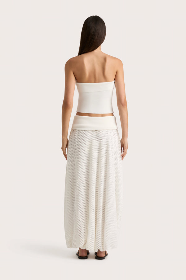 Faithfull The Brand Ciele Maxi Skirt Azalea White - Final Sale