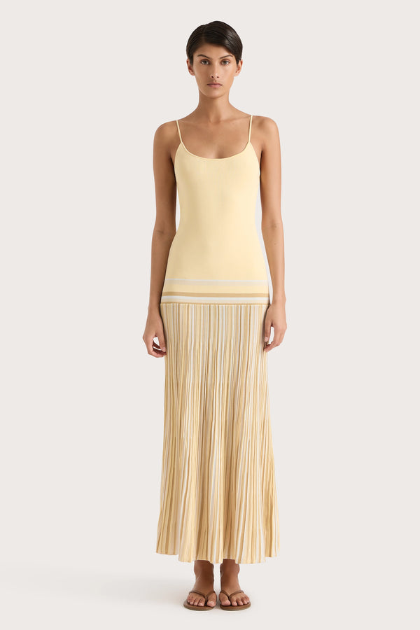 faithfull the brand Citara Maxi Dress Butter Stripe