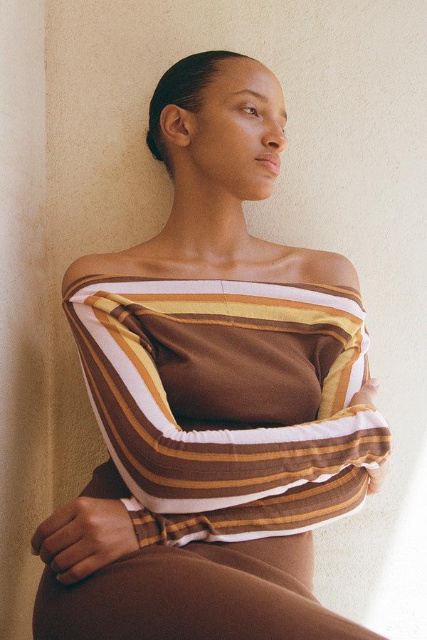 Faithfull The Brand Citara Maxi Dress Cocoa - Final Sale